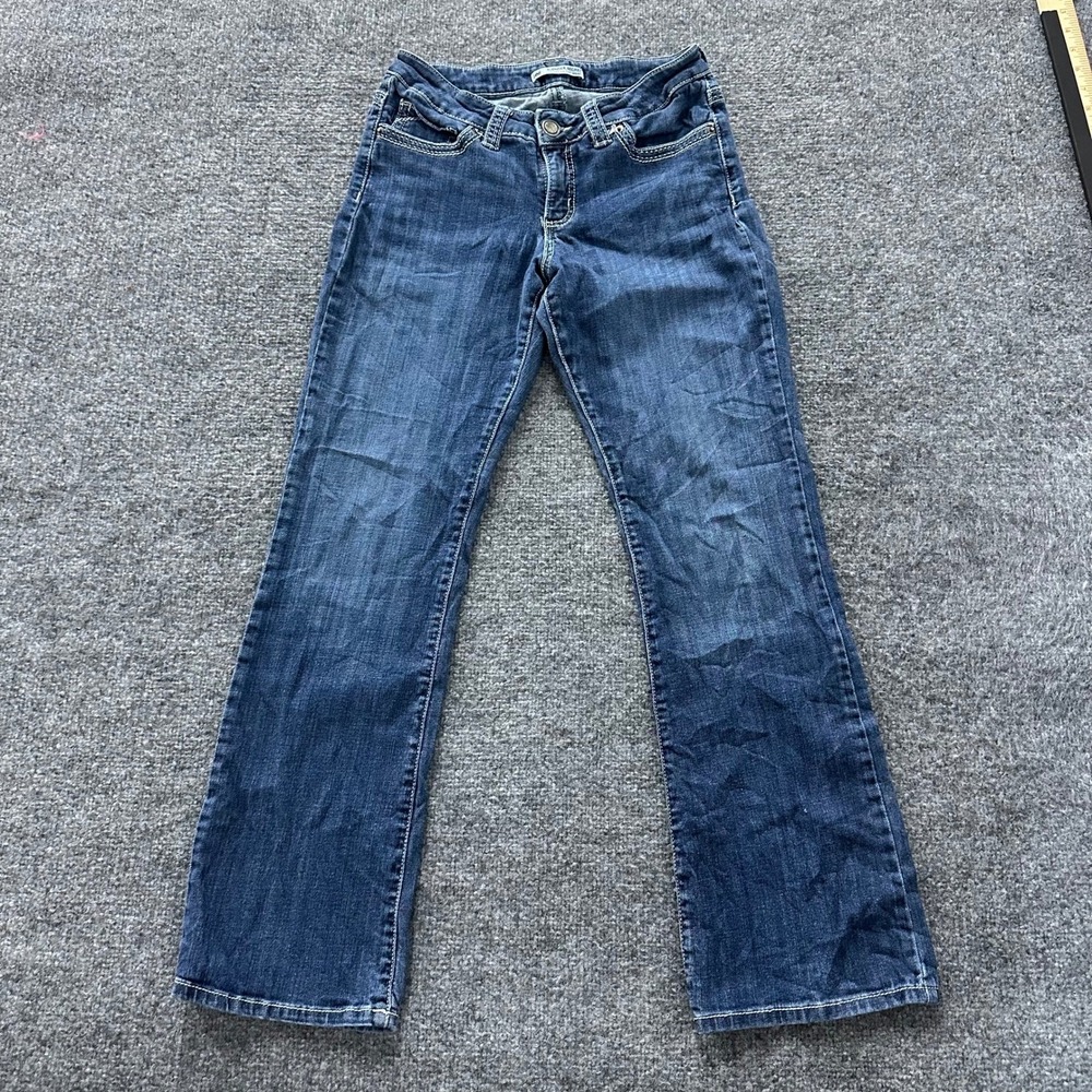 Lee Jeans Womens Size 8 Dark Wash Slender Secret Bootcut Low Rise Denim